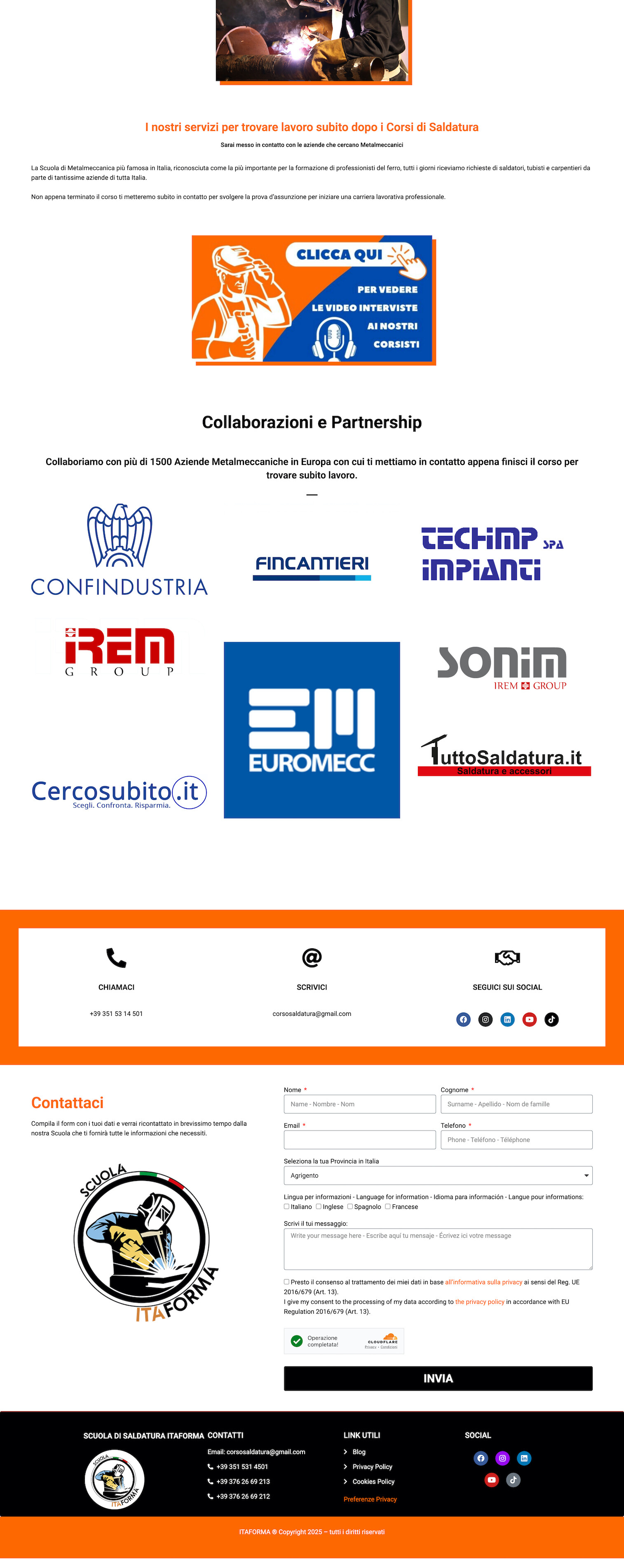 Scuola Itaforma Sito Web 2